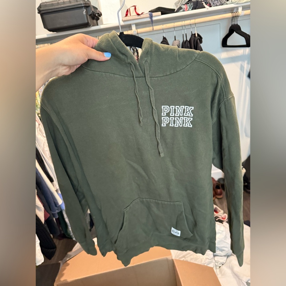 Victoria's Secret Green Sweatshirt Hoodie Casual